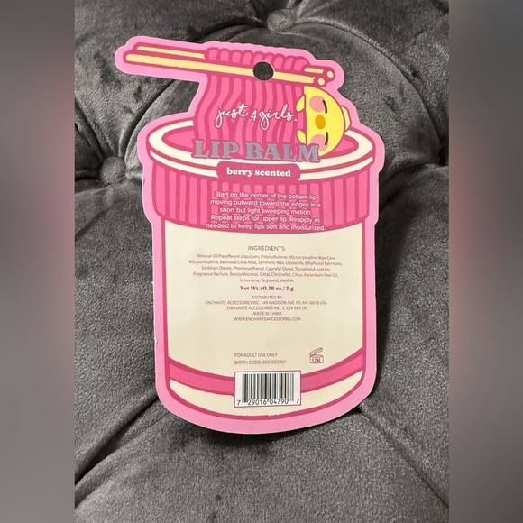 Just A Girl Lip Balm - Berry Scented - Picture 2 of 3